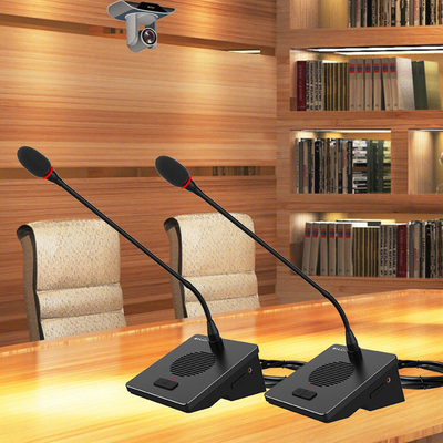 Classic Style Conferencing Digital Conference Table Meeting Microphone Discussion System Chairman Delegate Unit