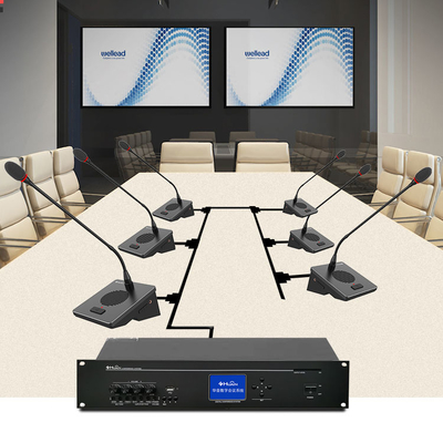 Classic Style Conferencing Digital Conference Table Meeting Microphone Discussion System Chairman Delegate Unit