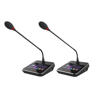 HUAIN 5G Wireless Wired Discussion Digital Conference Microphone System with Video Simultaneous Interpretation Function