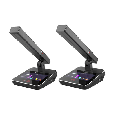 HUAIN 5G Wireless Wired Discussion Digital Conference Microphone System with Video Simultaneous Interpretation Function