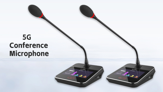Full Digital 5G Wireless Touch Unit Multi-Language Switching with Voting Conference Microphone System