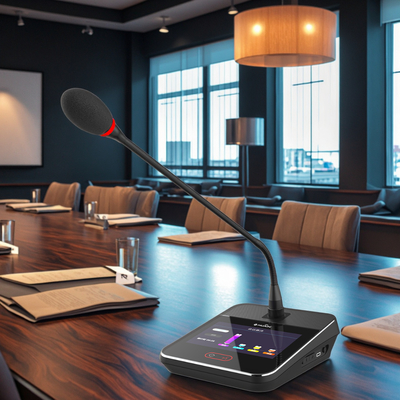 Full Digital 5G Wireless Touch Unit Multi-Language Switching with Voting Conference Microphone System