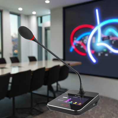 Full Digital 5G Wireless Touch Unit Multi-Language Switching with Voting Conference Microphone System