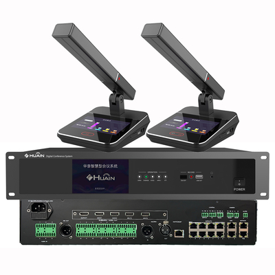 All Digital Wired and 5G Wireless Dual-diaphragm Conference Unit with Voting  and Signing in Microphone System