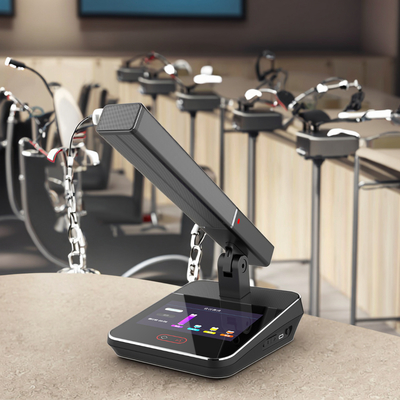 All Digital Wired and 5G Wireless Dual-diaphragm Conference Unit with Voting  and Signing in Microphone System