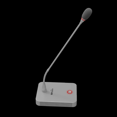 Advanced Design! Silver Gray Digital Conference Desktop Gooseneck Microphone Chairman Delegate Unit