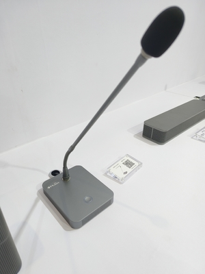Advanced Design! Silver Gray Digital Conference Desktop Gooseneck Microphone Chairman Delegate Unit