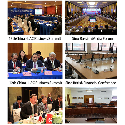 HUAIN Desktop Digital Wired Audio Video Conference Microphone System Professional Meeting Mic With Voting