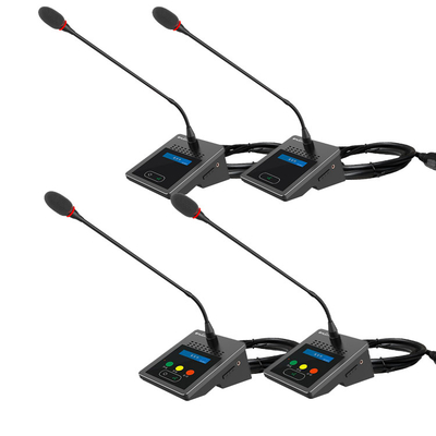 HUAIN Desktop Digital Wired Audio Video Conference Microphone System Professional Meeting Mic With Voting