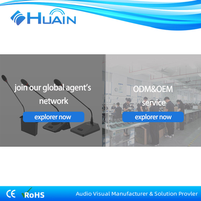 HUAIN Parliamentary Wired Meeting Microphone Table Digital Conference System Price