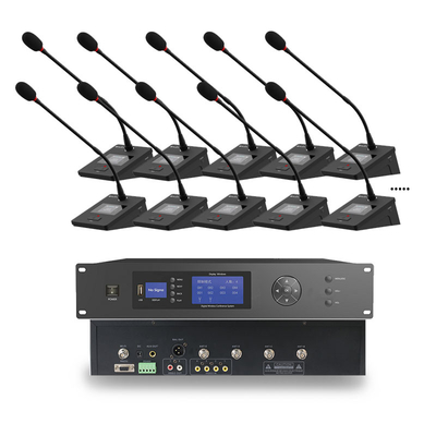 HUAIN ODM OEM Wifi UHF Wireless Conference System for Meeting Room with Mic and Host