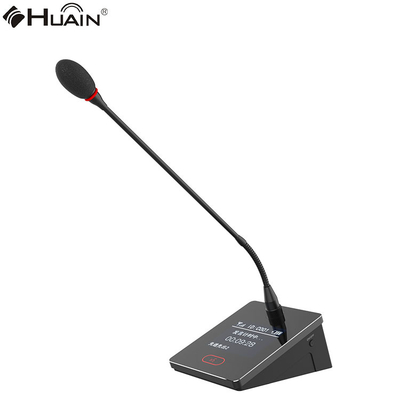 HUAIN 8 Channel Wireless Microphone System Gooseneck Mic for Conference Room