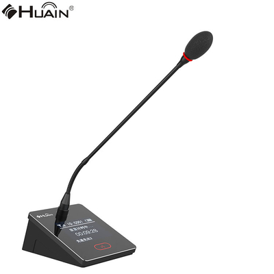 HUAIN 8 Channel Wireless Microphone System Gooseneck Mic for Conference Room
