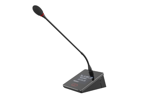 Wireless Microphone System Pro UHF 4 Channel Lecture Desktop Gooseneck Mic for Karaoke Church Conference