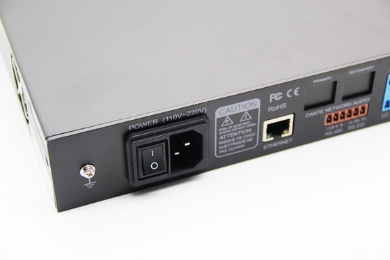 Professional Dante Dsp matrix Audio Processor 12*12 Digital Audio Media Matrix System