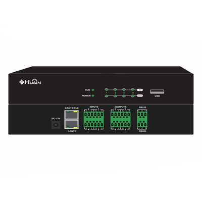 Custom Dante Digital Analog Audio Interface Dsp Poe Module Matrix Processor Processeur 8 in 8 Out 4 X 4 16x16 with Usb for Stage