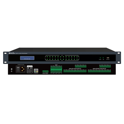 Custom Dante Digital Analog Audio Interface Dsp Poe Module Matrix Processor Processeur 8 in 8 Out 4 X 4 16x16 with Usb for Stage