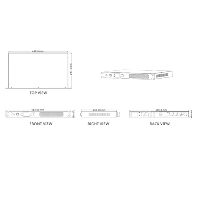 2*2 Way Network Ethernet Audio With DSP Power Amplifier Digital Processor Dante Amplifier