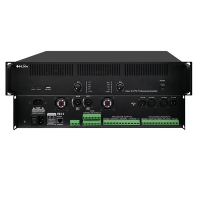 Speaker Amplifying Sound Built in 8*8-way Dante Media matrix and 2*800W Digital Class D+PFC Dante Amplifier