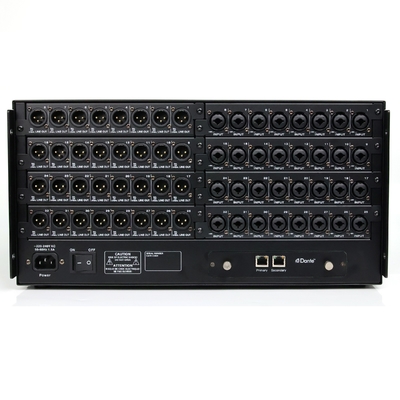 32 Channel Dante Analog Switch Audio Interface Box with 48V Phantom Power Control