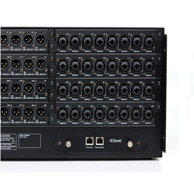 32 Channel Dante Analog Switch Audio Interface Box with 48V Phantom Power Control