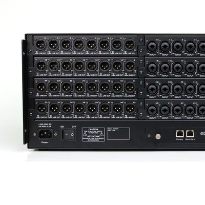 32 Channel Dante Analog Switch Audio Interface Box with 48V Phantom Power Control