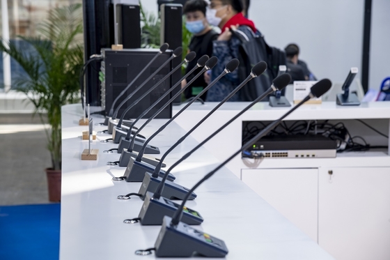 HUAIN Network Conference System Table Microphone DSP Wired Dante Microphone Unit Conference Microphone Systems