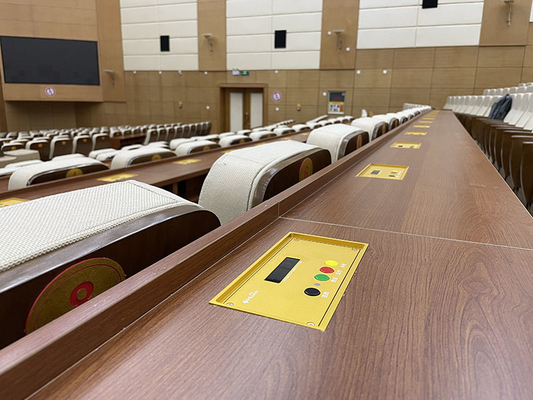 HUAIN Wired Electronic Parliamentary Voting Microphone System for General Assembly Delegates