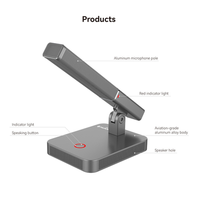 HUAIN 48V Condenser Conference Microphone Conference Room Equipment Mic Conference