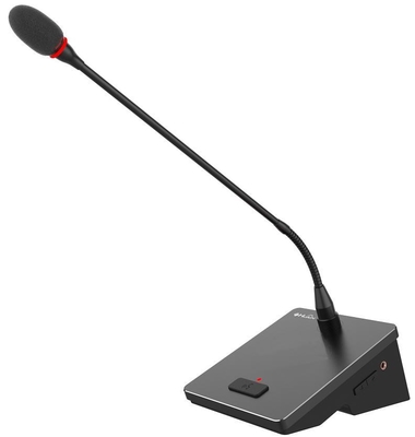 HUAIN Wired Removable Base 3 Pin Table Condenser Gooseneck Microphone