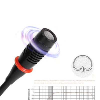 Flexible Stand 48V 3pin Condenser Gooseneck Microphone Delegate Unit for Conference Meeting
