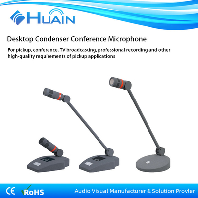 Professional Gooseneck Condenser Mic 48v Wired Conference Room Desktop Microphone